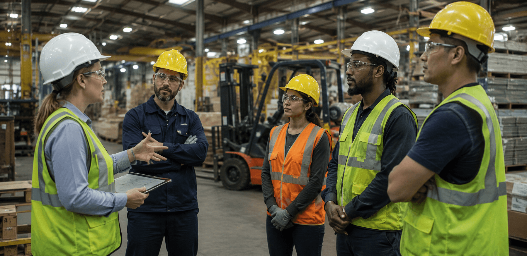 Operations manager reviewing workforce requirements